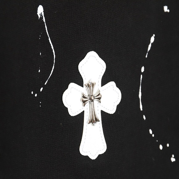 Chrome Hearts Ink-Splashed Shorts Black - Picture 5 of 9